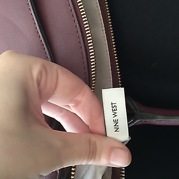 Maroon and Gold Nine West Handbag - Picture 6 of 6